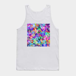 Colorful Rainbow Bubble Pattern Tank Top